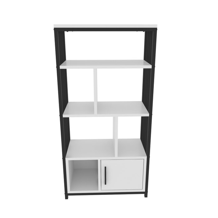 Hanah Home Valero Estantería Blanco y Negro Hanah Home Valero Estantería Blanco y Negro